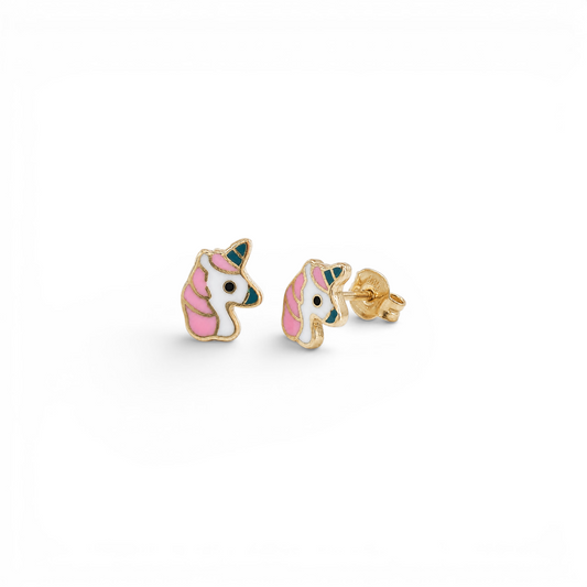 Cercei Unicorn din Aur de 14k