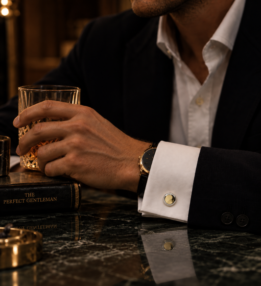 14K White&yellow gold cufflinks