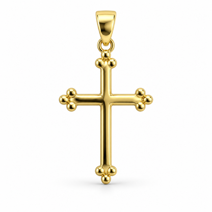 Cruce „Serena” din aur galben de 14K