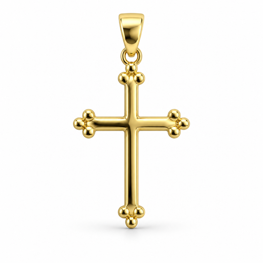 Cruce „Serena” din aur galben de 14K
