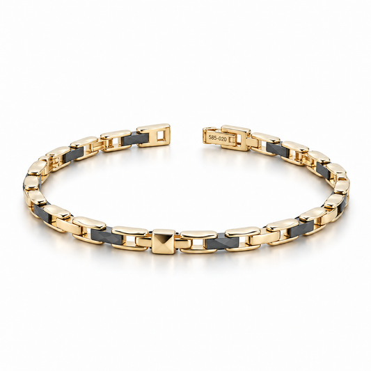 14K yellow gold ''Aureo'' bracelet