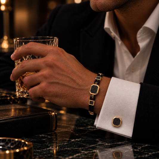 Brățară ''Fortezza'' cu aur galben de 14K