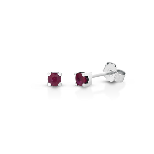 18k Gold Earrings with Ruby
