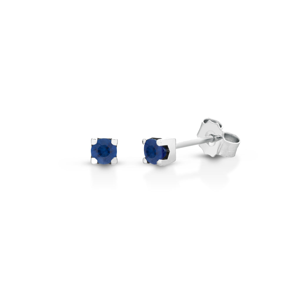 18k Gold Earrings with Sapphire