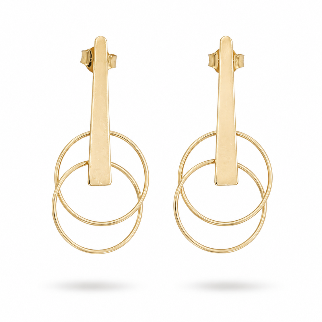 Serata Incontro – 14K gold earrings by Serafino