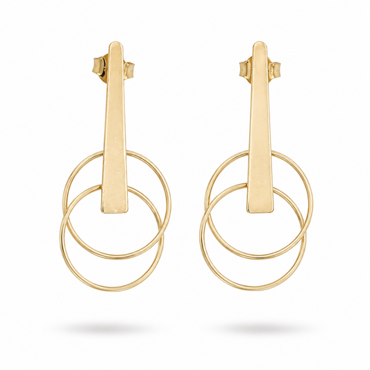 Serata Incontro – 14K gold earrings by Serafino