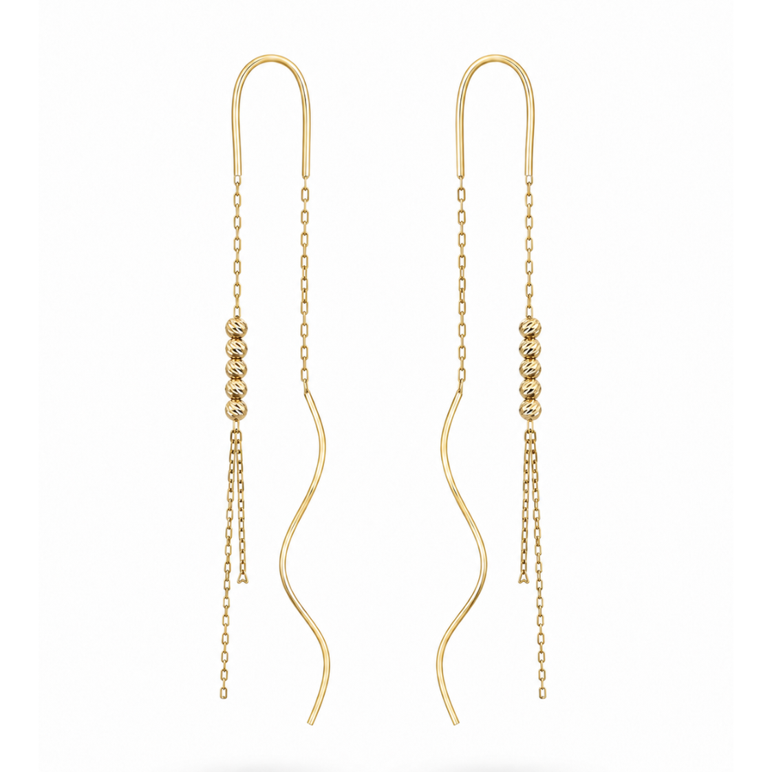 Serata Movimento – 14K gold earrings by Serafino