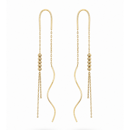 Serata Movimento – 14K gold earrings by Serafino