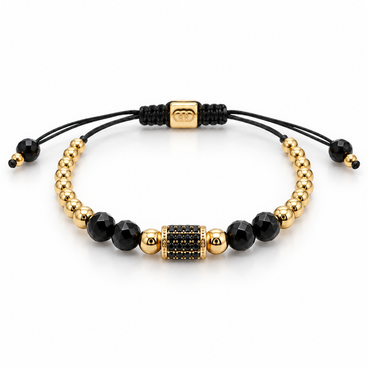 Brățară „Vento Nero” cu aur galben de 14K