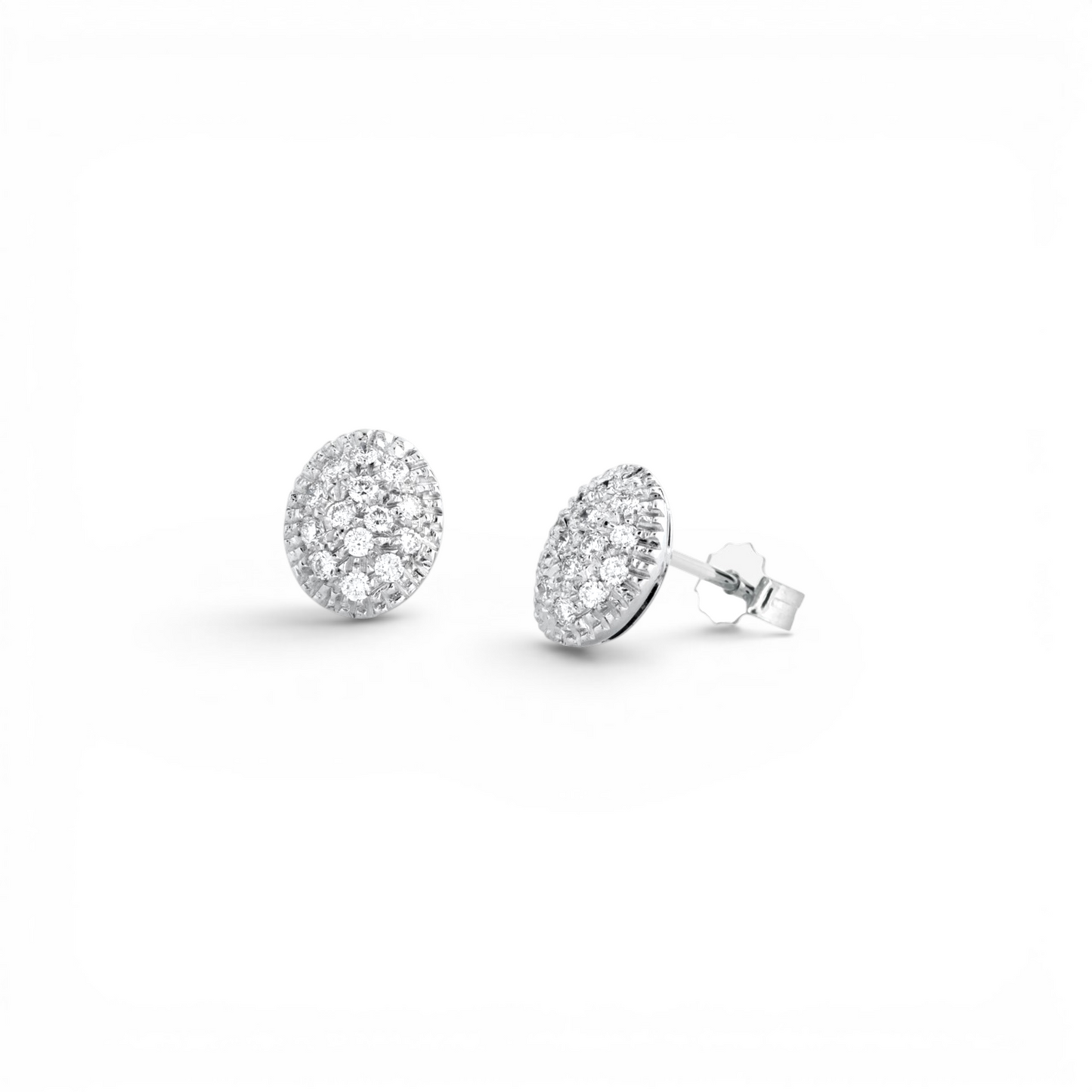 18k Gold Earrings with Diamonds