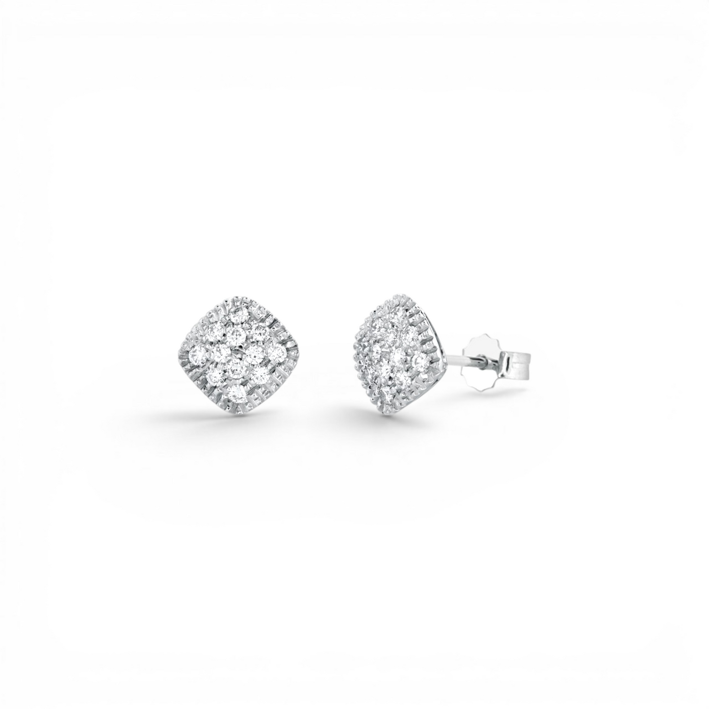 18k Gold Earrings with Diamonds