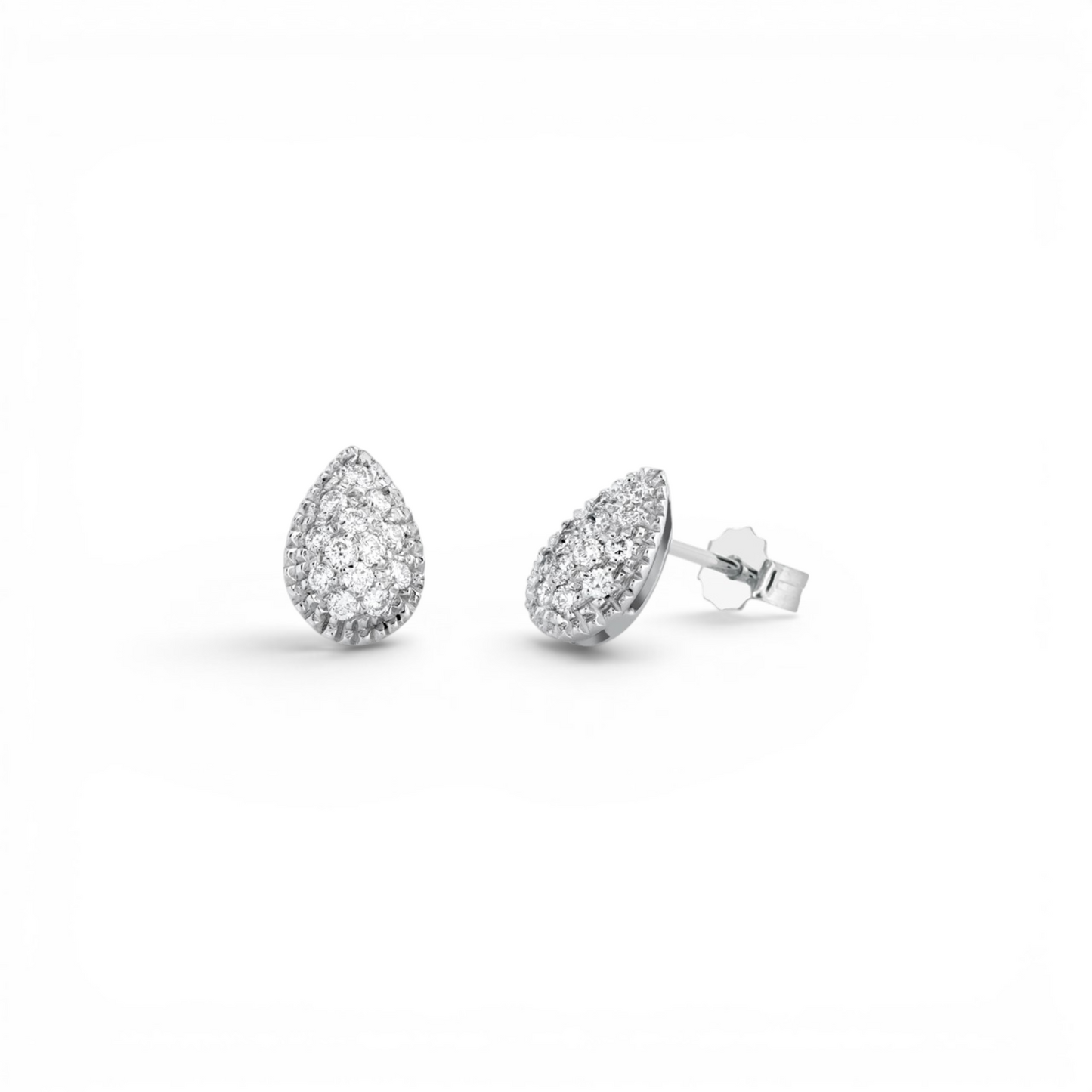 18k Gold Earrings with Diamonds