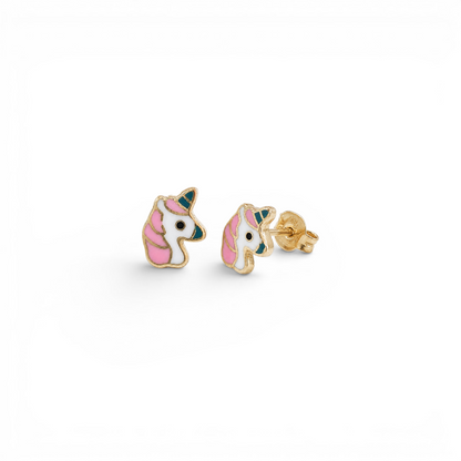 Cercei Unicorn din Aur de 14k